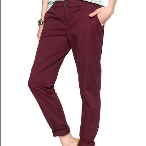 maroon khakis